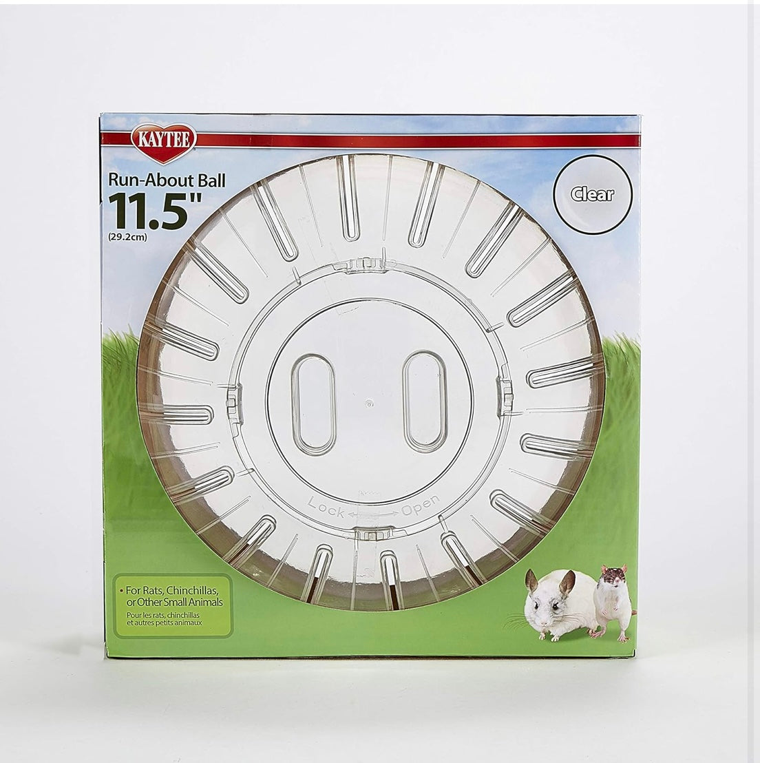 Kaytee 11.5" Clear Run-About Exercise Ball For Pet Rats & Chinchillas