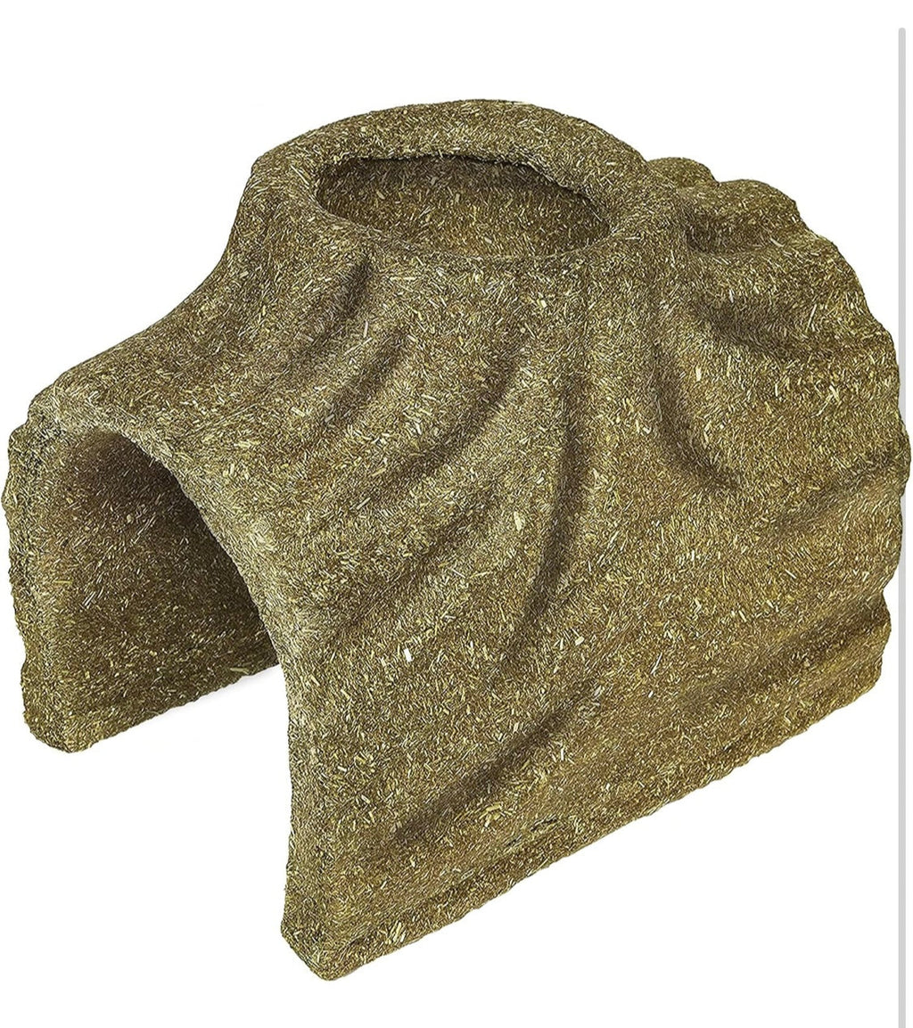 Kaytee Premium Timothy Treat Hideout For Pet Rabbits, Guinea Pigs, and Chinchillas, Large