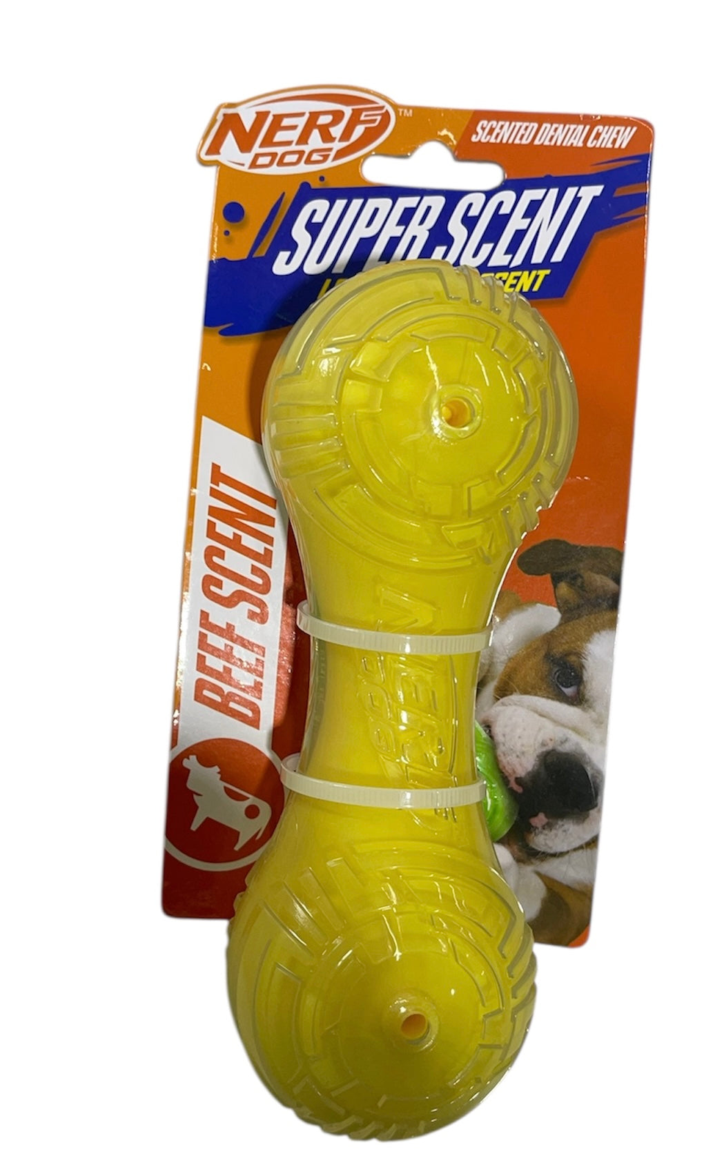 nerf dog super scent dental chew beef scent