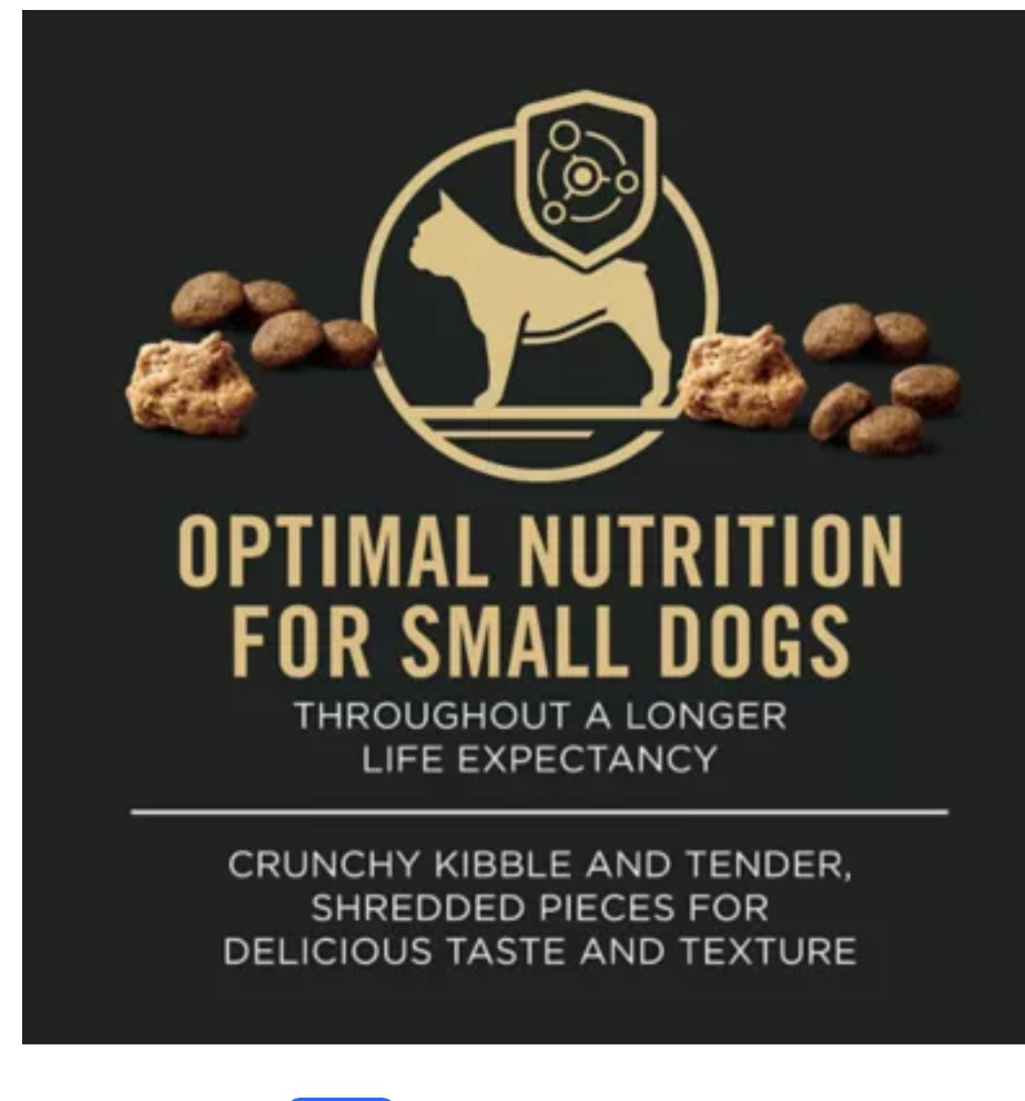 Purina Pro Plan Specialized Shredded Blend Small Breed Adult Dog Dry Food - Lamb & Rice