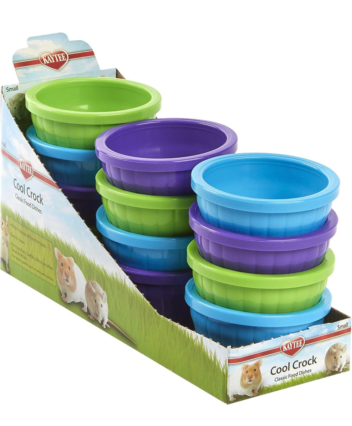 Kaytee Cool Crock Small blue green and purple