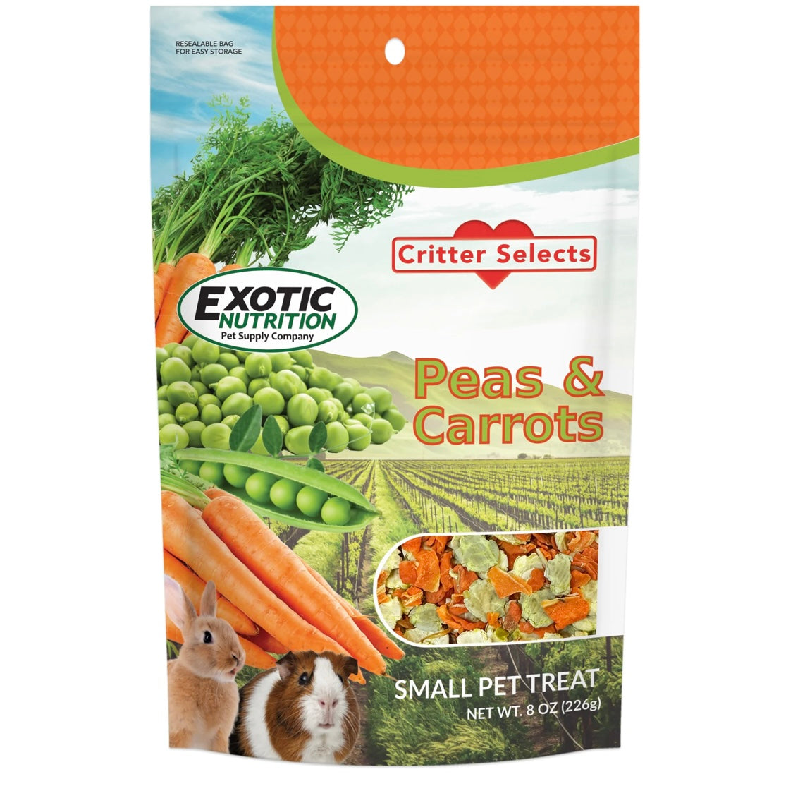 exotic nutrition PEAS & CARROTS 8 OZ.