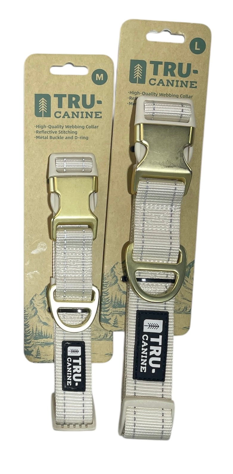 tru canine collar cream color
