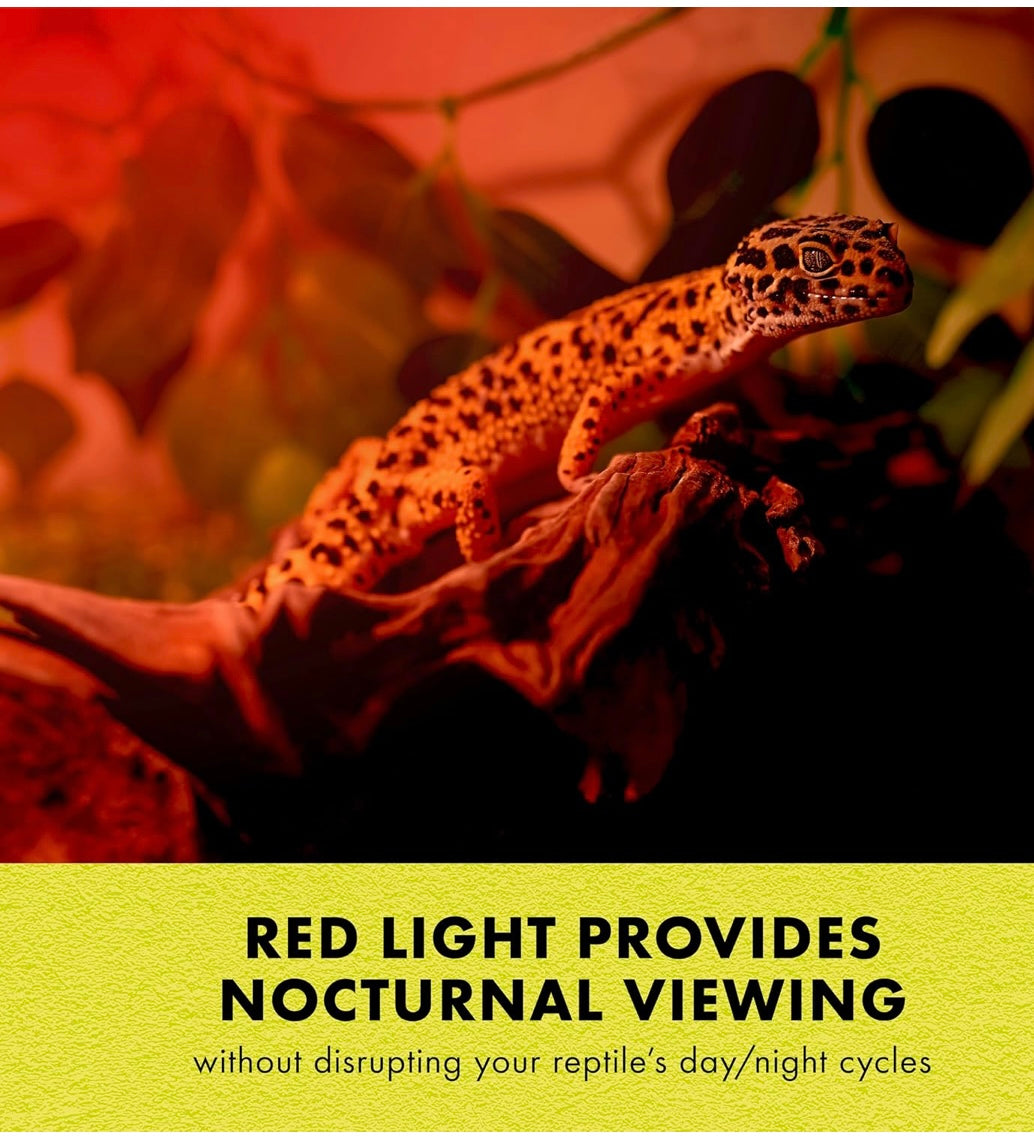 Zilla Incandescent Spot Bulb, for Nocturnal Reptile Species, Night Red 75 w