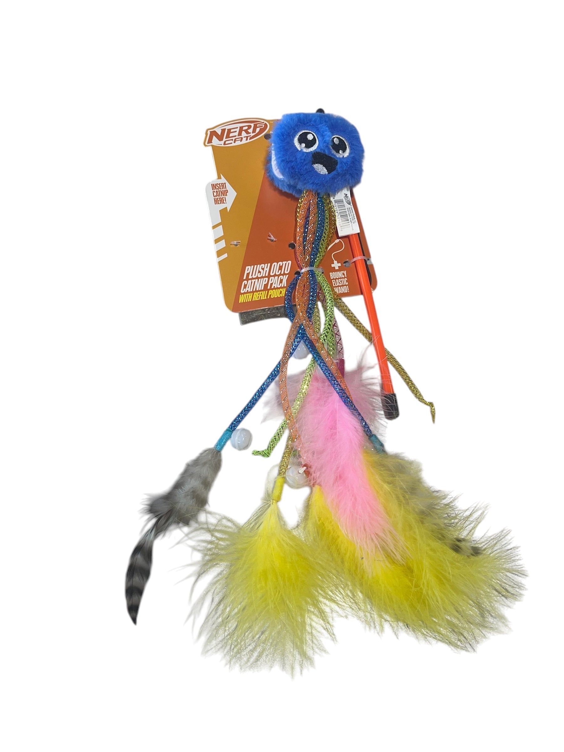 nerfcat plush octo catnip pack with refill pouch