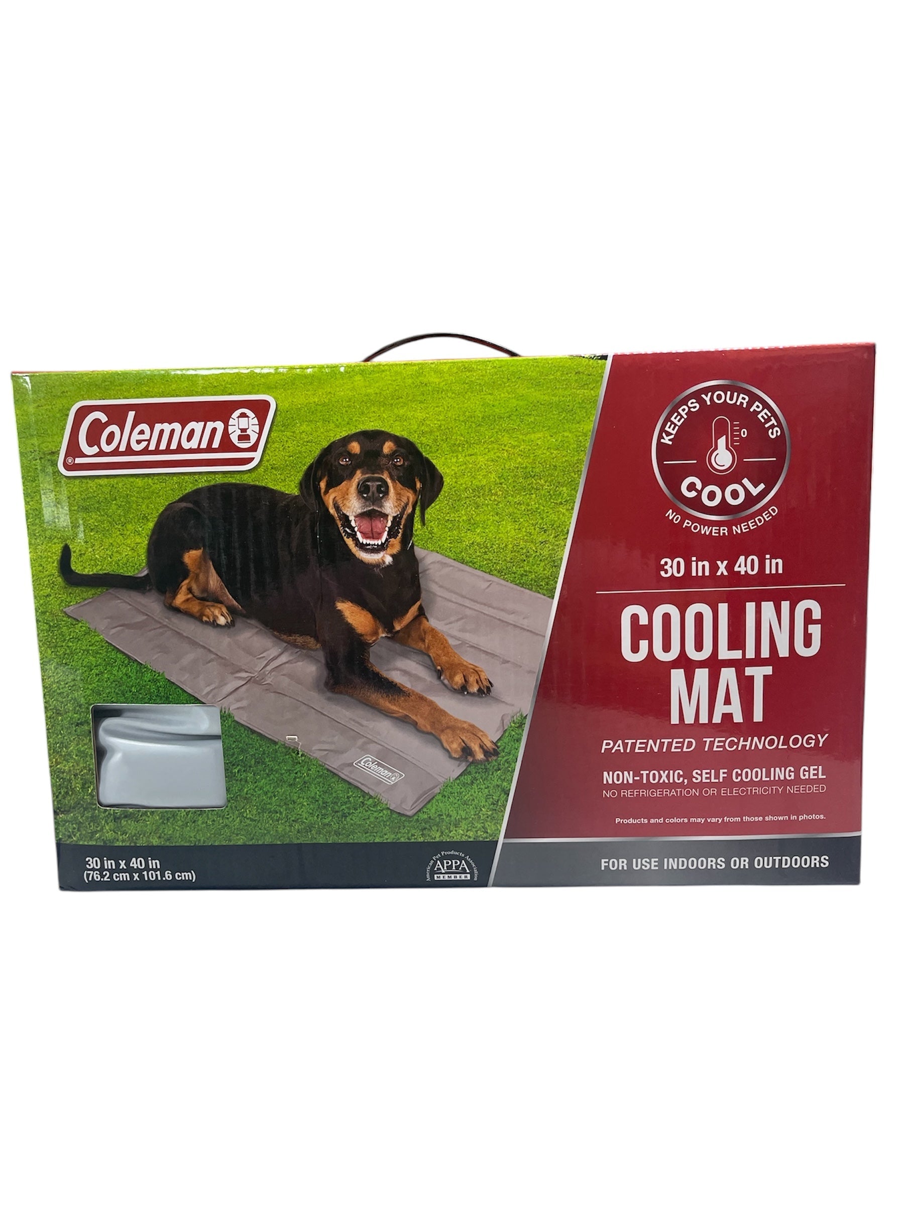 coleman cooling mat 30x40 gray color