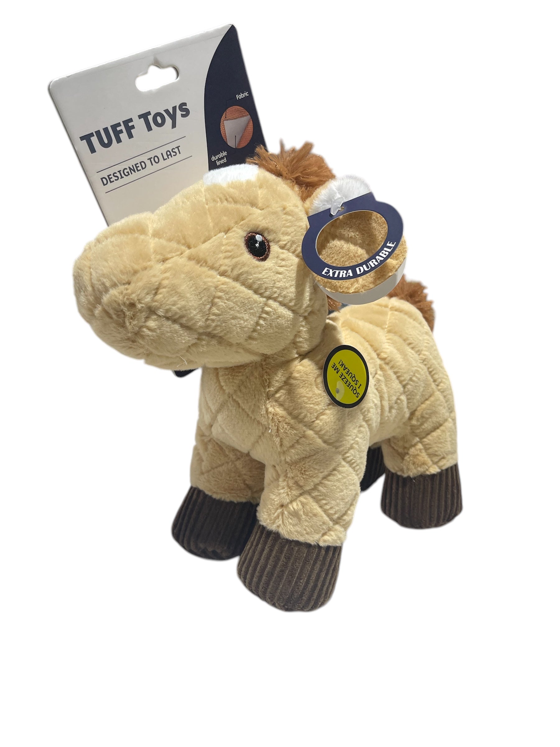 tuff toy squeaker pony 10X10 inch