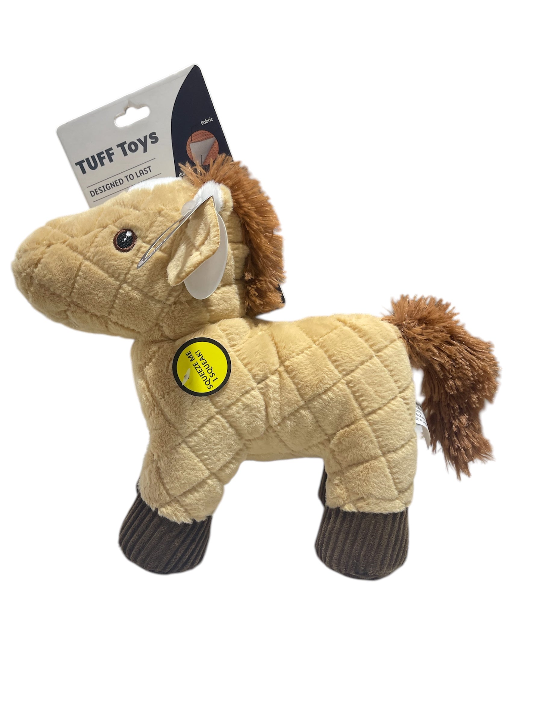 tuff toy squeaker pony 10X10 inch