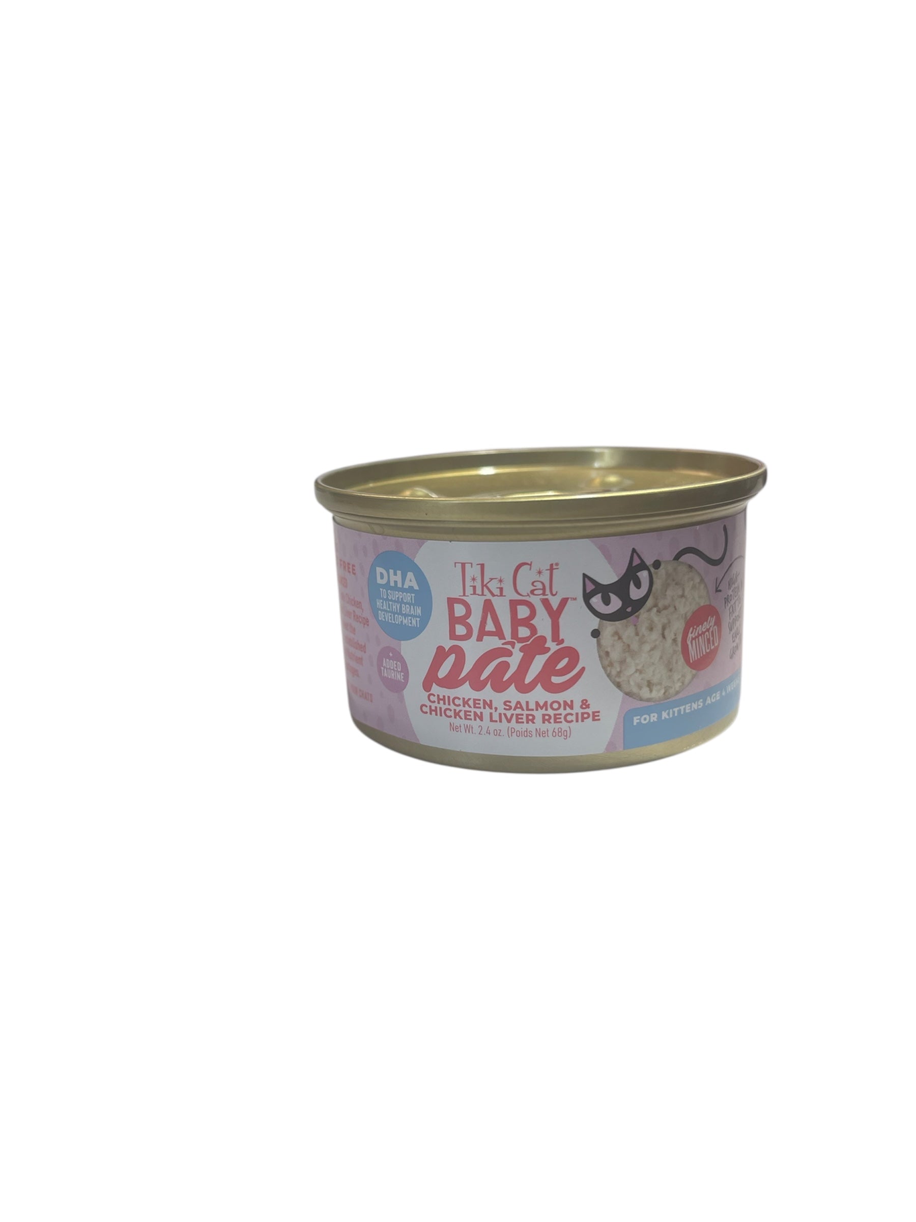 tiki cat baby pate chicken salmon 2.4 oz